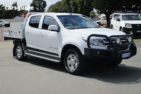White 2017 Holden Colorado Crew Cab Chassis Ls (4X4)