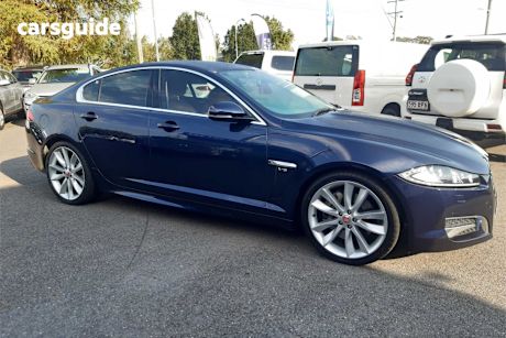 Blue 2014 Jaguar XF Sedan 3.0 Sv6 Portfolio