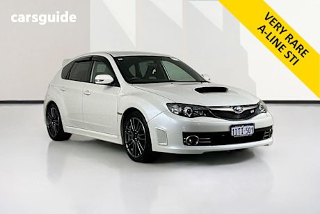 White 2009 Subaru Impreza Hatchback Wrx Sti