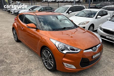 Orange 2015 Hyundai Veloster Coupe