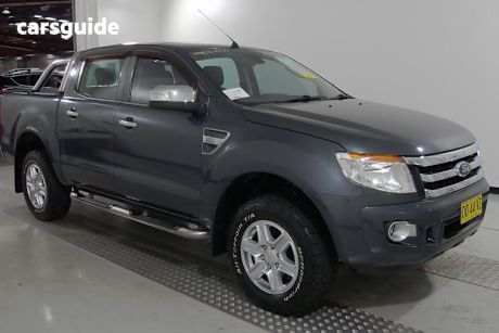 Grey 2014 Ford Ranger Crew Cab Pickup Xlt 3.2 Hi-Rider (4X2)