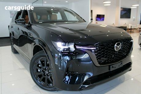 Black 2025 Mazda CX-80 Wagon G40E Azami