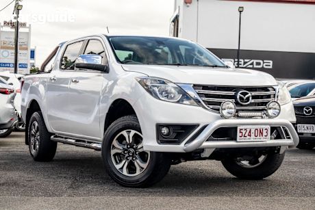 White 2018 Mazda BT-50 Dual Cab Utility Gt (4X4)