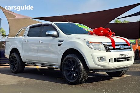 White 2015 Ford Ranger Ute Tray PX MKII XLT HI-RIDER UTILITY DOUBLE CAB 4DR MAN 6S