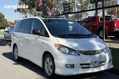 White 2002 Toyota Estima Wagon Aeras