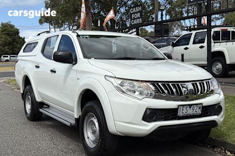 White 2016 Mitsubishi Triton Dual Cab Utility Glx