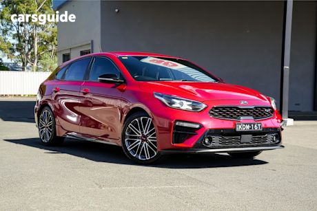 Red 2020 Kia Cerato Hatchback Gt Safety Pack
