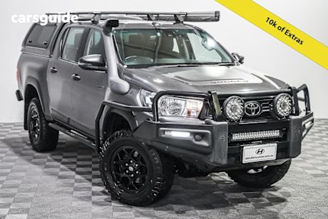Grey 2019 Toyota Hilux Double Cab Pick Up Rugged X (4X4)