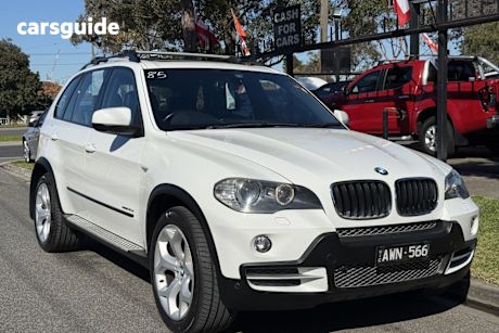 White 2009 BMW X5 Wagon Xdrive 30D
