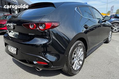 Black 2021 Mazda 3 Hatchback G20 Pure
