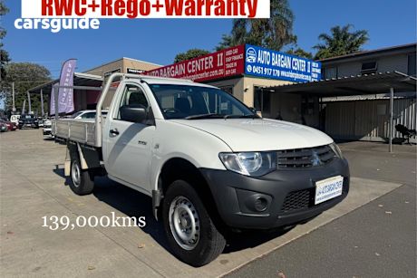 White 2012 Mitsubishi Triton Cab Chassis Gl