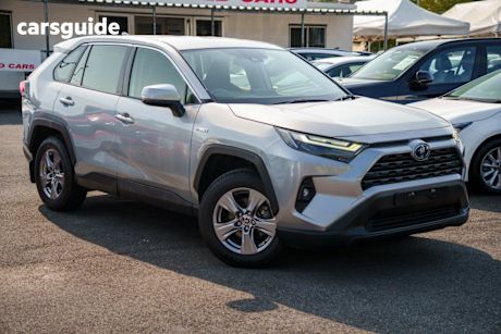 Silver 2022 Toyota RAV4 Wagon Gx (Awd) Hybrid