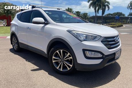 White 2014 Hyundai Santa FE Wagon Elite Crdi (4X4)