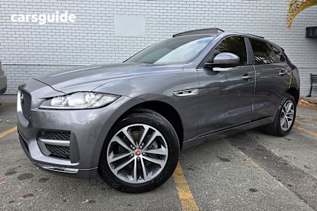 Grey 2016 Jaguar F-Pace Wagon 20D R-Sport