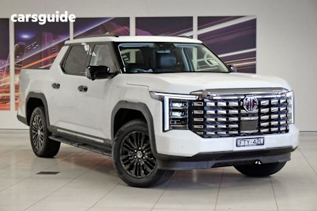 White 2025 MG U9 Ute Tray EXPLORE PRO 4X4