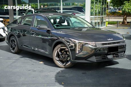 Grey 2025 Kia K4 Sedan Sport+