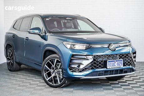 Blue 2025 Volkswagen Tayron Wagon 195Tsi R-Line 4Motion
