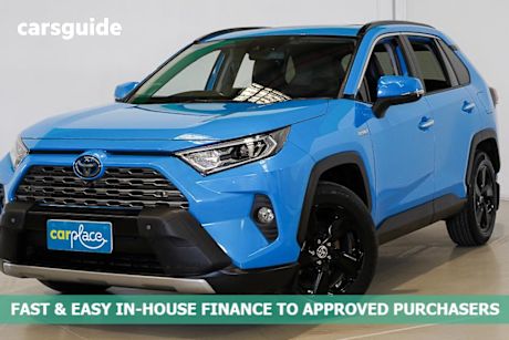 Blue 2020 Toyota RAV4 Wagon Cruiser Awd Hybrid