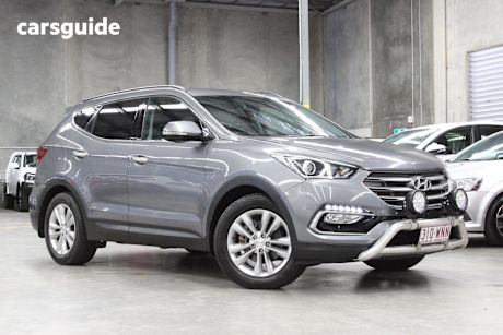 Grey 2016 Hyundai Santa FE Wagon Elite Crdi (4X4)