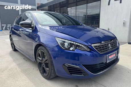 Blue 2015 Peugeot 308 Hatchback Gt Hdi