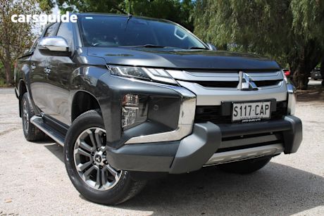 Grey 2019 Mitsubishi Triton Double Cab Pick Up Gls (4X4) Premium