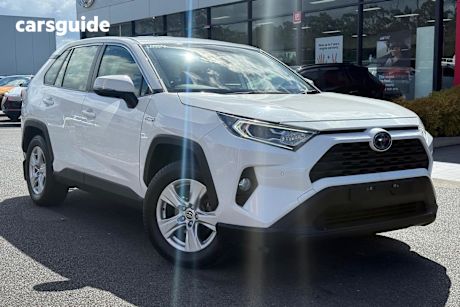 White 2020 Toyota RAV4 Wagon Gx 2Wd Hybrid