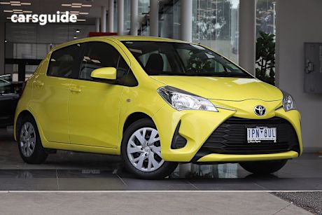 Yellow 2019 Toyota Yaris Hatchback Ascent