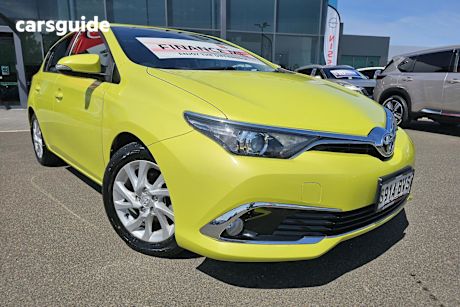 Yellow 2016 Toyota Corolla Hatchback Ascent Sport