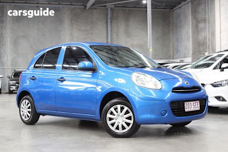 Blue 2012 Nissan Micra Hatchback St