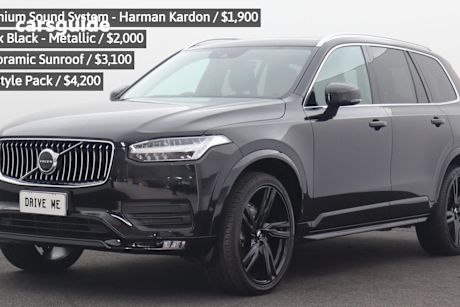 Black 2022 Volvo XC90 Wagon B5 Momentum Mhev