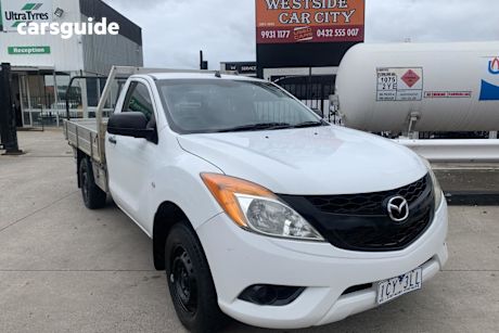 White 2014 Mazda BT-50 Cab Chassis Xt (4X2)