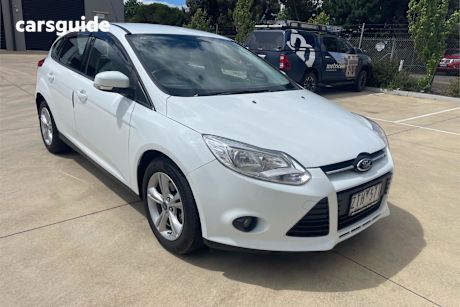 White 2013 Ford Focus Hatchback Trend