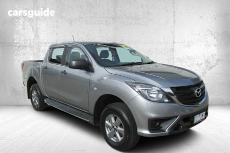 Silver 2018 Mazda BT-50 Dual Cab Utility Xt (4X4)