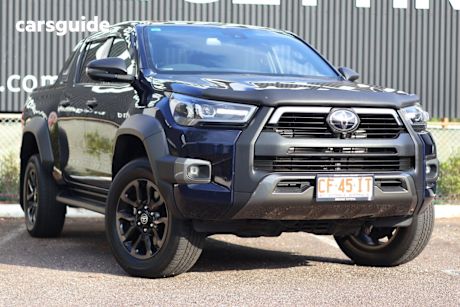 Blue 2023 Toyota Hilux Double Cab Pick Up Rogue (4X4) 6 Speaker