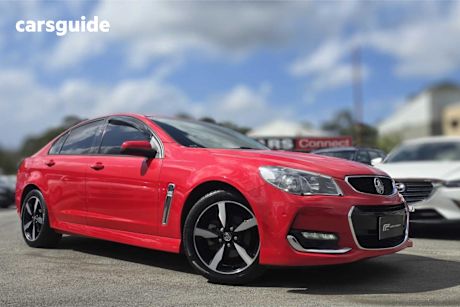 Red 2017 Holden Commodore Sedan Sv6