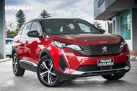 Red 2021 Peugeot 3008 Wagon Gt 1.6 Thp