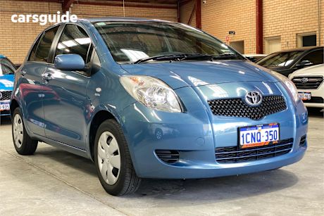 Blue 2007 Toyota Yaris Hatchback Yr
