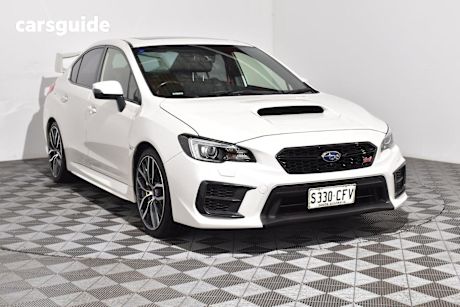 White 2020 Subaru WRX Sedan Sti Premium (Awd)