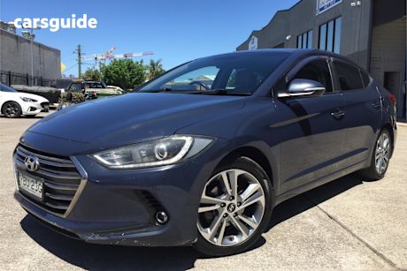 Blue 2016 Hyundai Elantra Sedan Elite 2.0 Mpi