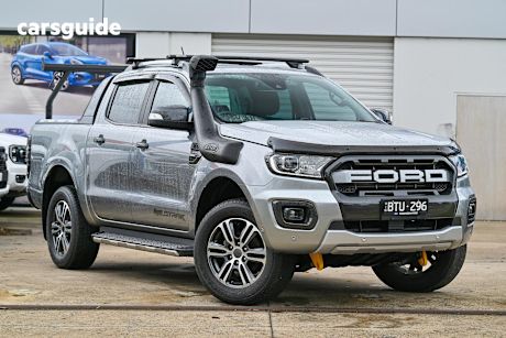 Silver 2021 Ford Ranger Double Cab Pick Up Wildtrak 2.0 (4X4)
