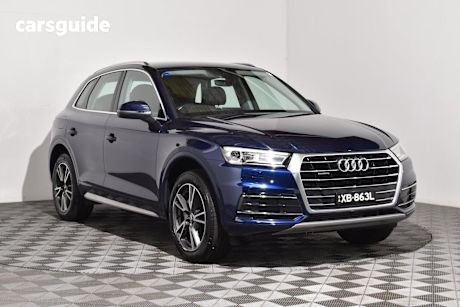 Blue 2019 Audi Q5 Wagon 45 Tfsi Quattro Design