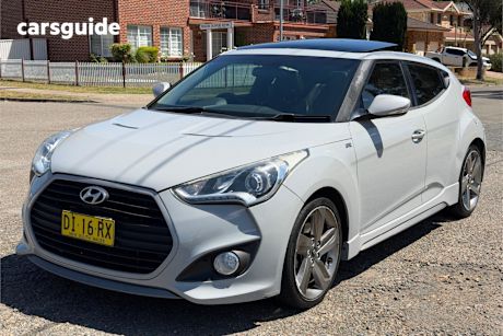 Grey 2013 Hyundai Veloster Coupe Sr Turbo