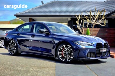 Blue 2021 BMW M3 Saloon Competition