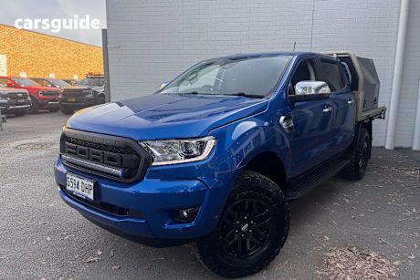 Blue 2020 Ford Ranger Double Cab Chassis Xlt 3.2 (4X4)