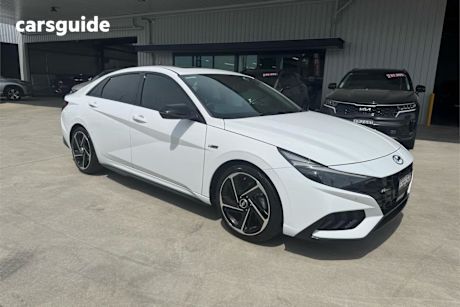 White 2021 Hyundai I30 Sedan N Line Premium