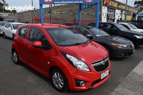 Red 2015 Holden Barina Spark Hatchback Cd
