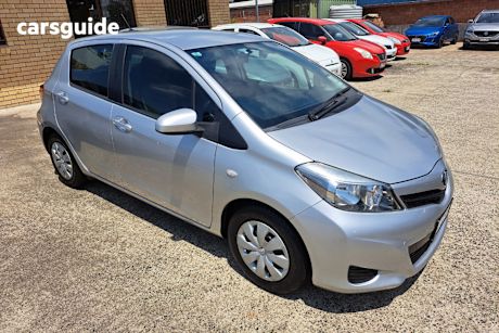 Silver 2012 Toyota Yaris Hatchback Yr