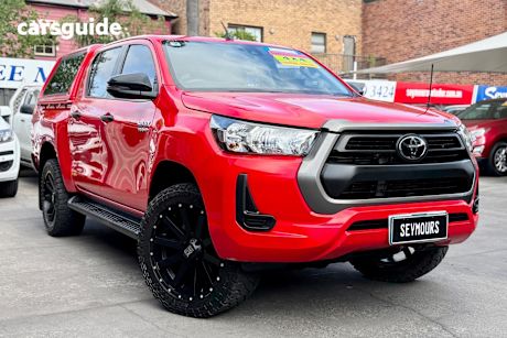 Red 2021 Toyota Hilux Double Cab Pick Up Sr (4X4)
