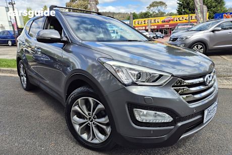 Grey 2014 Hyundai Santa FE Wagon Highlander Crdi (4X4)