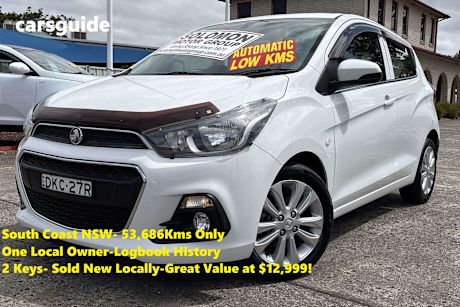 White 2016 Holden Spark Hatch LT F